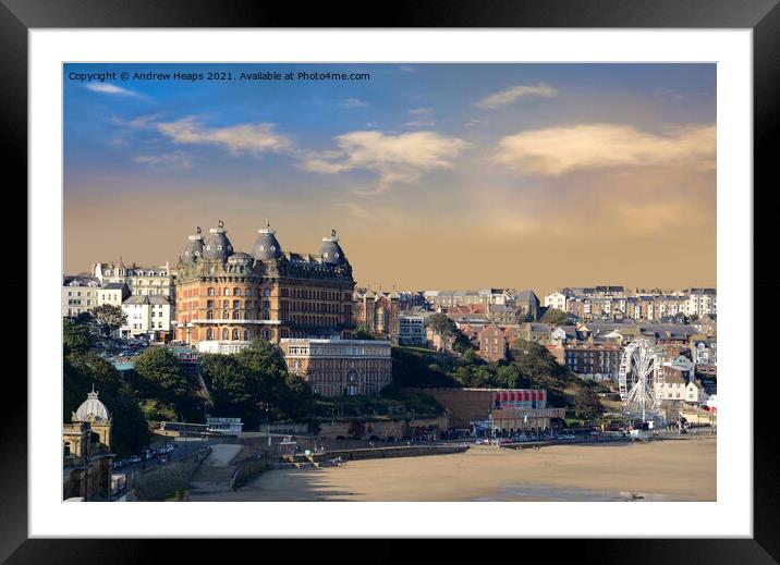 Scarborough Grand Hotel Framed Mounted Print by Andrew Heaps