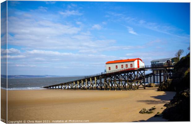 Tenby coastguard station Canvas Print by Chris Rose