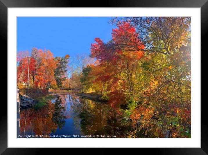 Nature's Painting! A Poster perfect Colorful Autum Framed Mounted Print by PhotOvation-Akshay Thaker