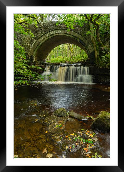 Bowlees Waterfall Framed Mounted Print by Kevin Winter