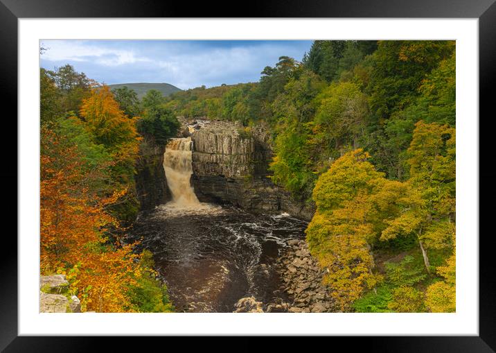 High force in the autumn Framed Mounted Print by Kevin Winter