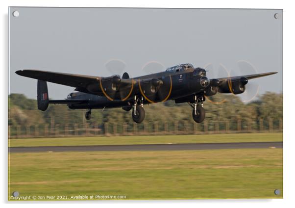 Lancaster Landing. Acrylic by Jon Pear