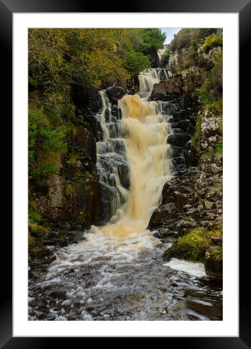 Blea Beck Falls Framed Mounted Print by Kevin Winter