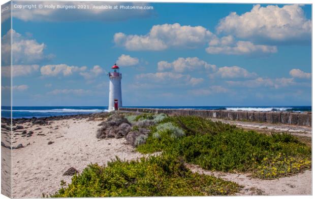 Griffin Island, Port fairy light house Australia, western district,  Canvas Print by Holly Burgess