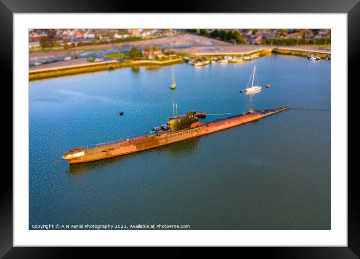 The Black Widow Framed Mounted Print by A N Aerial Photography