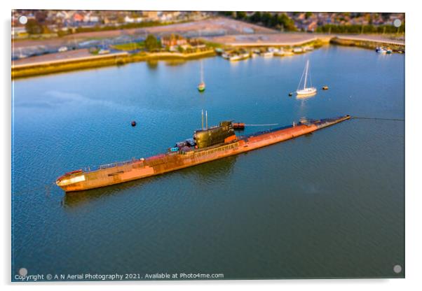 The Black Widow Acrylic by A N Aerial Photography