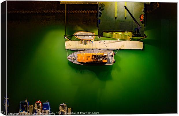 Ramsgate's Trent Class Lifeboat 14-02 Canvas Print by A N Aerial Photography