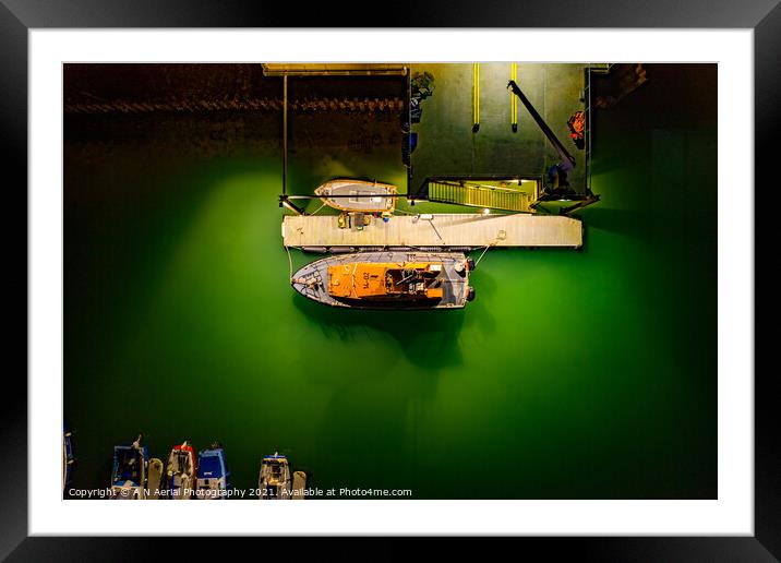 Ramsgate's Trent Class Lifeboat 14-02 Framed Mounted Print by A N Aerial Photography