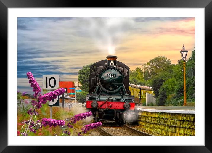 Watchet Steam Train Framed Mounted Print by Alison Chambers
