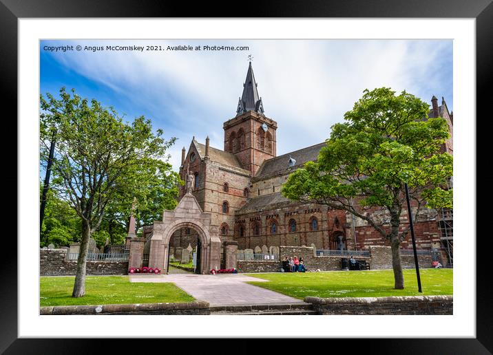 St Magnus Cathedral, Kirkwall Framed Mounted Print by Angus McComiskey