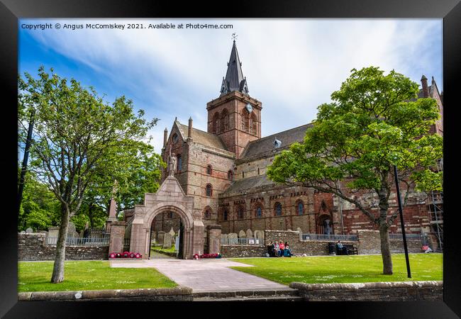 St Magnus Cathedral, Kirkwall Framed Print by Angus McComiskey