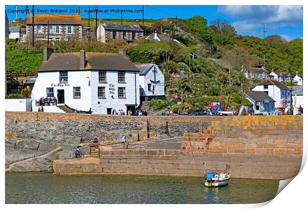 The ship inn porthleven Print by Kevin Britland