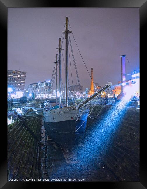 A Tall ship in drydock  Framed Print by Kevin Smith