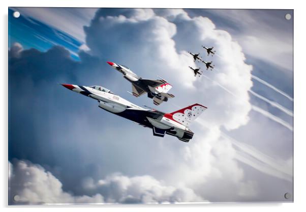 USAF Thunderbirds Acrylic by J Biggadike