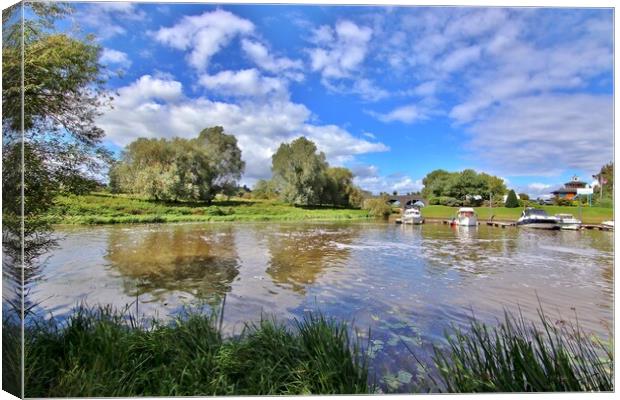 Tewkesbury Marina Canvas Print by Susan Snow