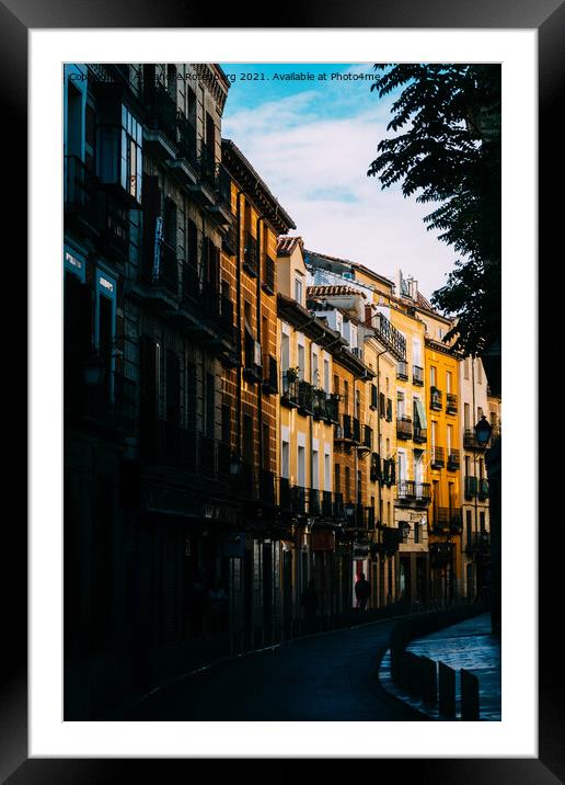 Calle Cava Baja in Marid, Spain Framed Mounted Print by Alexandre Rotenberg