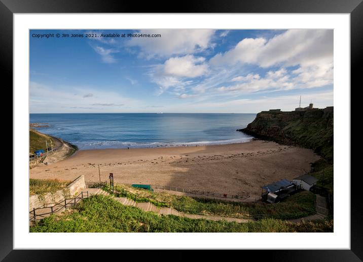 King Edwards Bay, Tynemouth Framed Mounted Print by Jim Jones