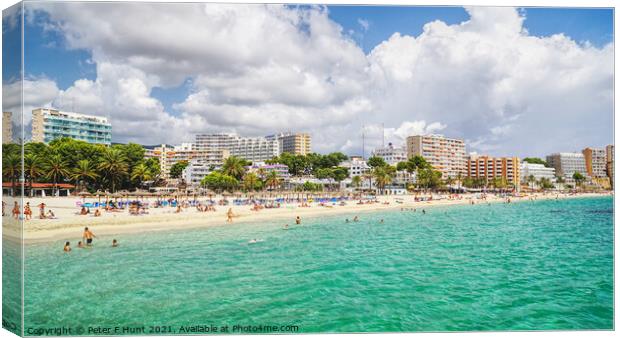 Magaluf Mallorca Panorama Canvas Print by Peter F Hunt