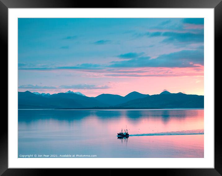 'Coming Home ' Kyle of Lochalsh  Framed Mounted Print by Jon Pear