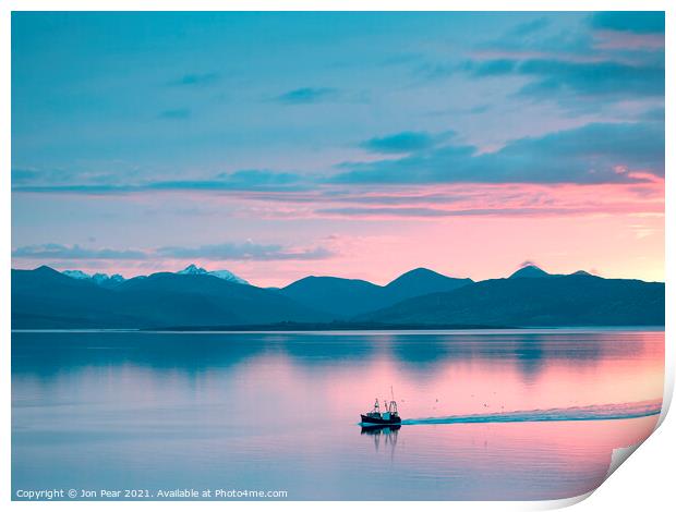 'Coming Home ' Kyle of Lochalsh  Print by Jon Pear