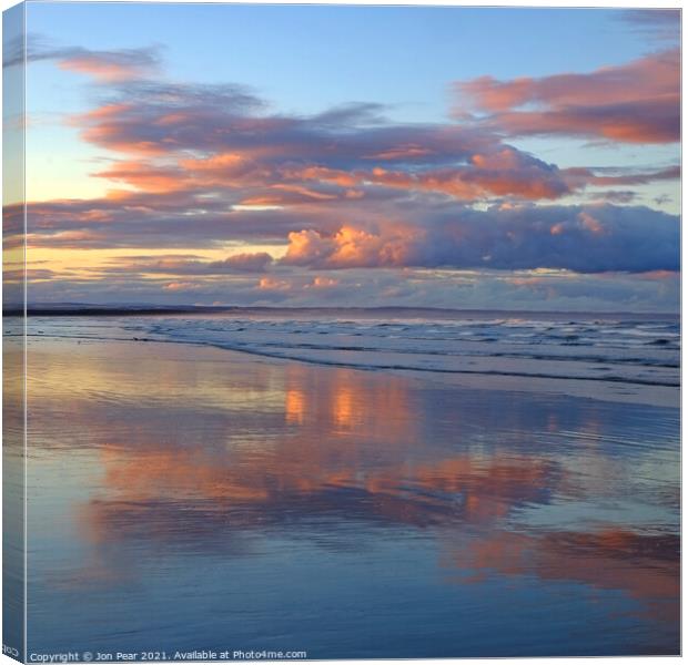 West Sands Sunset Canvas Print by Jon Pear