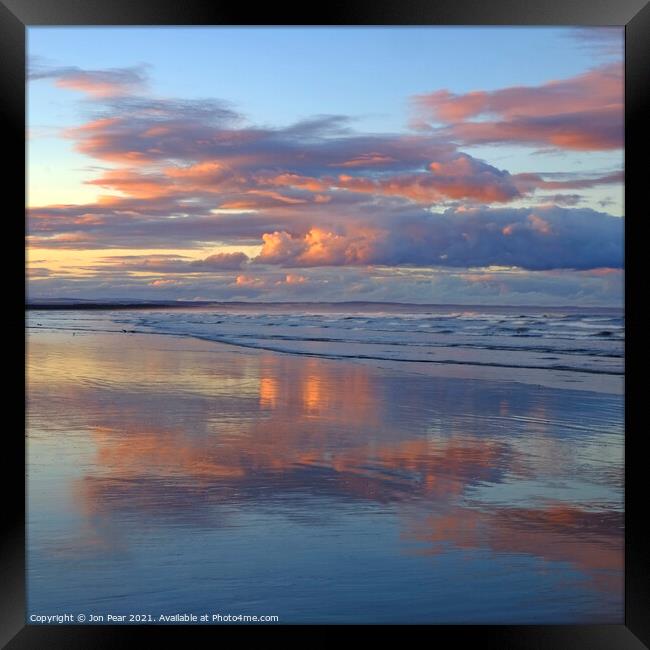 West Sands Sunset Framed Print by Jon Pear