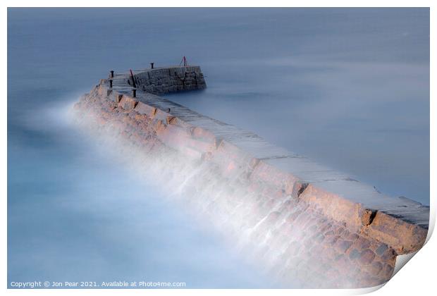 Harbour Wall: Sennen Cove Print by Jon Pear