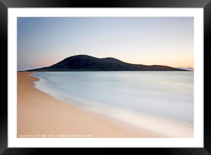 Scarista Beach (South View) Framed Mounted Print by Jon Pear