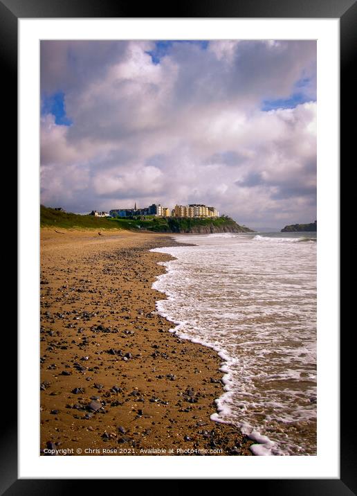 Tenby, South Beach Framed Mounted Print by Chris Rose