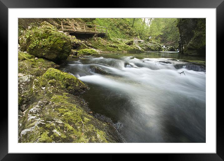 The Soteska Vintgar gorge Framed Mounted Print by Ian Middleton