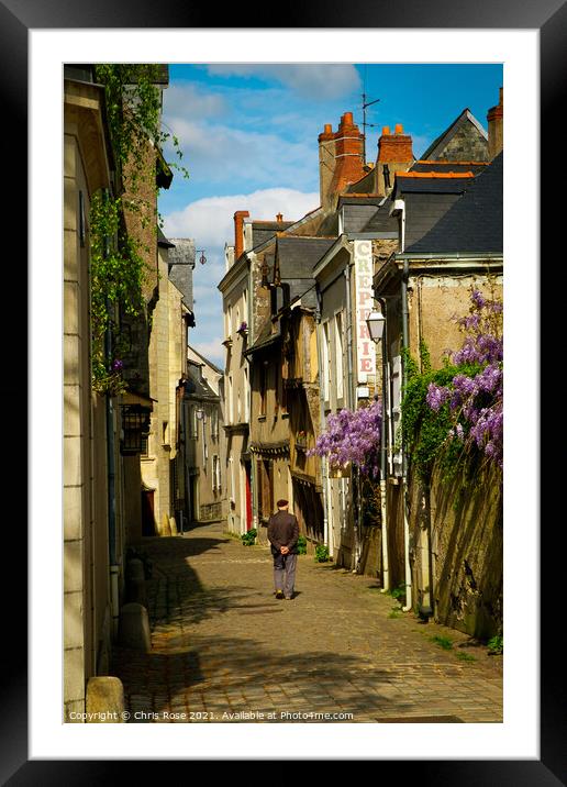 Angers street Framed Mounted Print by Chris Rose