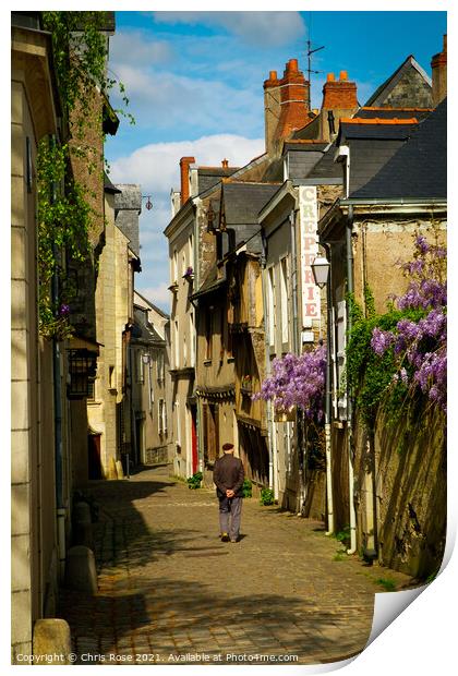 Angers street Print by Chris Rose