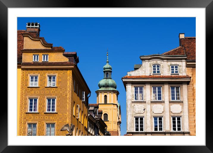 Old Town of Warsaw Historic Architecture Framed Mounted Print by Artur Bogacki