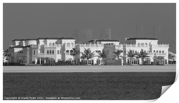 Dubai Property Panorama Print by David Pyatt