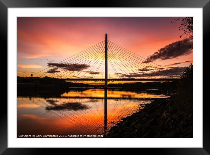Northern Spire Sunset Framed Mounted Print by Gary Clarricoates