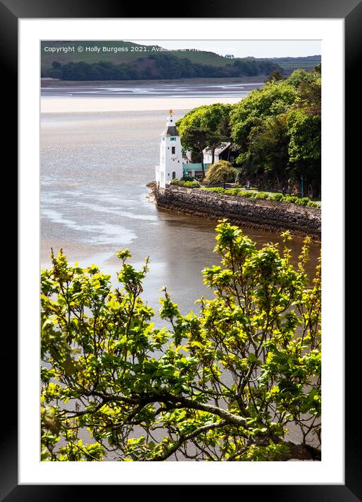 Portmeirion, a place in Wales man made village whe Framed Mounted Print by Holly Burgess