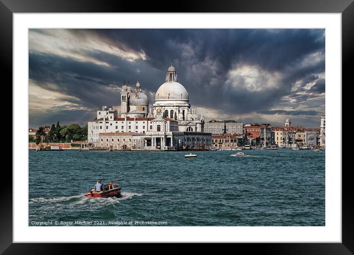 The Iconic Basilica of Venice Framed Mounted Print by Roger Mechan