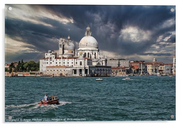 The Iconic Basilica of Venice Acrylic by Roger Mechan