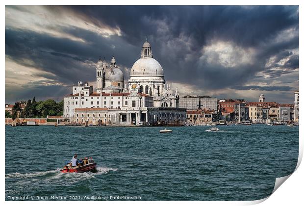 The Iconic Basilica of Venice Print by Roger Mechan