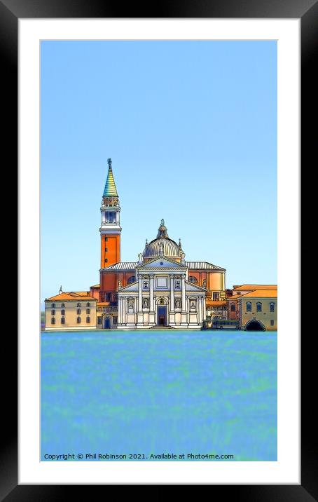 San Giorgio Maggiore Framed Mounted Print by Phil Robinson