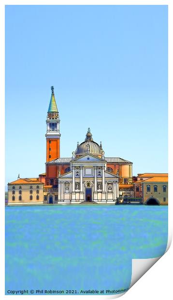 San Giorgio Maggiore Print by Phil Robinson
