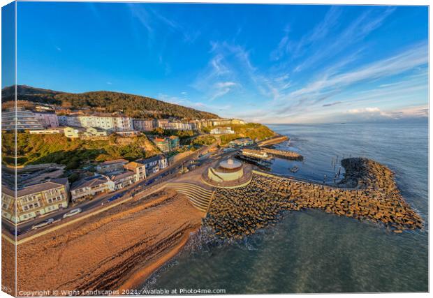 Ventor Isle Of Wight Canvas Print by Wight Landscapes