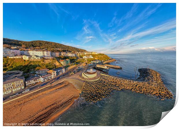Ventor Isle Of Wight Print by Wight Landscapes
