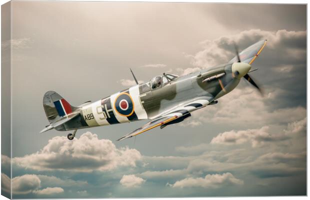 Supermarine Spitfire Mk Vb  Canvas Print by J Biggadike