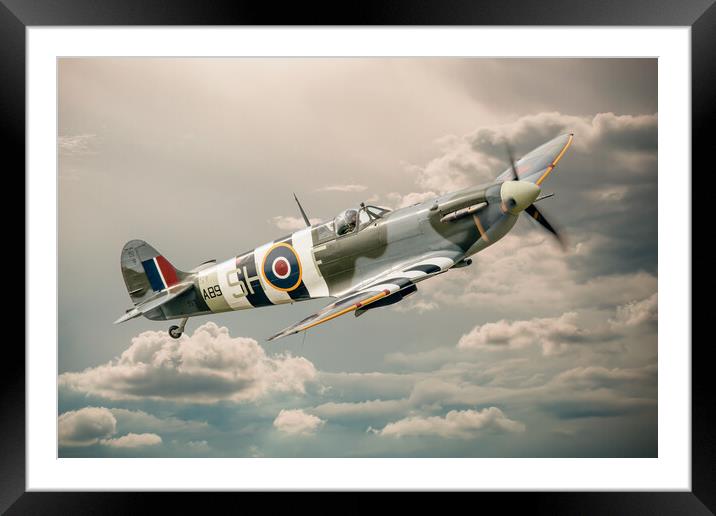 Supermarine Spitfire Mk Vb  Framed Mounted Print by J Biggadike