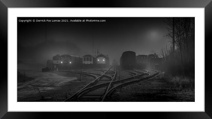 East Lancs Railway Bury Framed Mounted Print by Derrick Fox Lomax