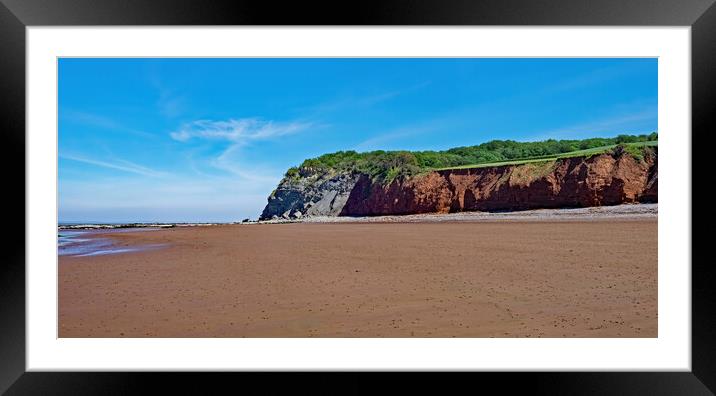 Empty Beach - Perfect! Framed Mounted Print by Joyce Storey