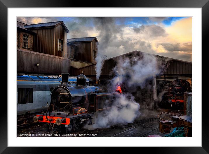 Simmering in Haworth Framed Mounted Print by Trevor Camp