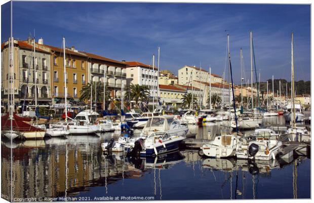Serenity in the South of France Canvas Print by Roger Mechan