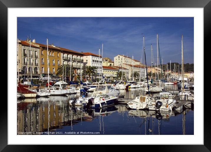 Serenity in the South of France Framed Mounted Print by Roger Mechan